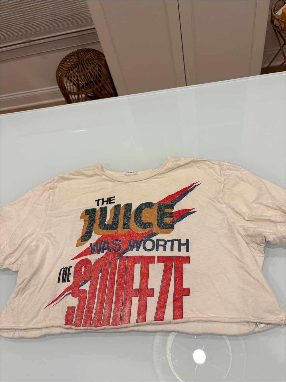 Mother denim Juice crop top Small